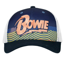 Load image into Gallery viewer, David Bowie Script Mesh Snapback Hat