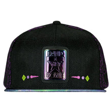 Load image into Gallery viewer, David Bowie Stars Purple Galaxy Snapback Hat