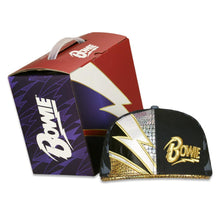 Load image into Gallery viewer, David Bowie Rhinestone Black Snapback Hat