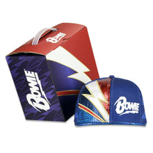 Load image into Gallery viewer, David Bowie Rhinestone Blue Snapback Hat