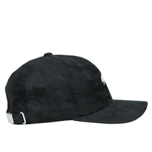 Load image into Gallery viewer, Polar Bear Black Suede Dad Hat
