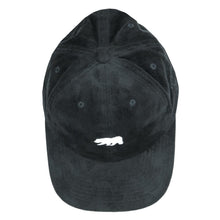 Load image into Gallery viewer, Polar Bear Black Suede Dad Hat
