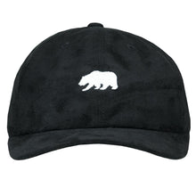 Load image into Gallery viewer, Polar Bear Black Suede Dad Hat
