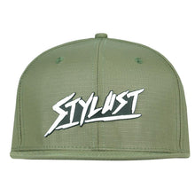 Load image into Gallery viewer, Stylust Ripstop Olive Snapback Hat
