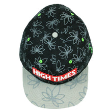 Load image into Gallery viewer, High Times Gray Leaf Black Snapback Hat
