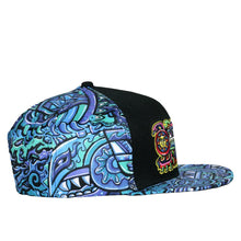 Load image into Gallery viewer, Chris Dyer Rainbow Serpent Blue Snapback Hat
