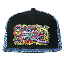 Load image into Gallery viewer, Chris Dyer Rainbow Serpent Blue Snapback Hat
