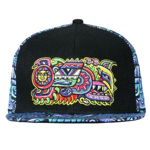 Chris Dyer Rainbow Serpent Blue Snapback Hat
