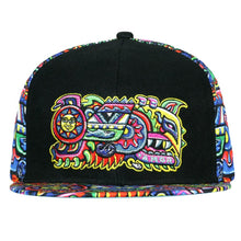 Load image into Gallery viewer, Chris Dyer Rainbow Serpent Red Snapback Hat
