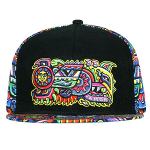 Chris Dyer Rainbow Serpent Red Snapback Hat