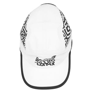Neon Glitch White 7 Panel Zipperback Hat