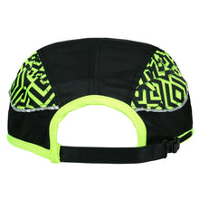 Load image into Gallery viewer, Neon Glitch Black 7 Panel Zipperback Hat
