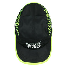 Load image into Gallery viewer, Neon Glitch Black 7 Panel Zipperback Hat
