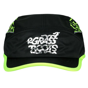 Neon Glitch Black 7 Panel Zipperback Hat