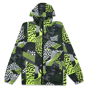 Neon Glitch Windbreaker Jacket