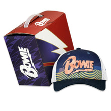 Load image into Gallery viewer, David Bowie Script Mesh Snapback Hat
