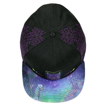 Load image into Gallery viewer, David Bowie Stars Purple Galaxy Snapback Hat
