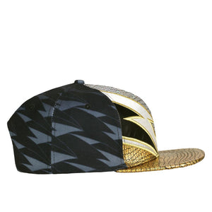 David Bowie Rhinestone Black Snapback Hat