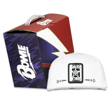 Load image into Gallery viewer, David Bowie Stars White Snapback Hat

