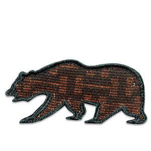 Geometric Iridescent Removable Bear Patch
