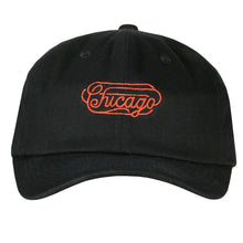 Load image into Gallery viewer, Chicago Dog Denim Script Dad Hat
