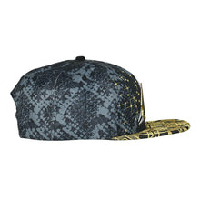Load image into Gallery viewer, Celestial Serpent Black Snapback Hat

