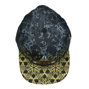 Celestial Serpent Black Snapback Hat