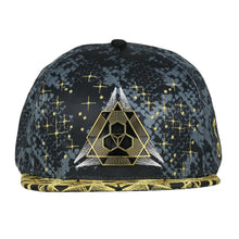 Load image into Gallery viewer, Celestial Serpent Black Snapback Hat
