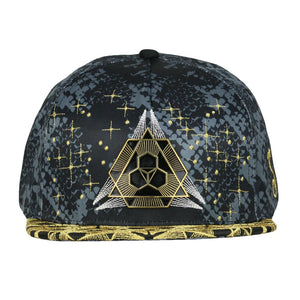 Celestial Serpent Black Snapback Hat