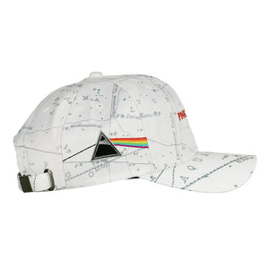 Pink Floyd Dark Side of the Moon White Dad Hat