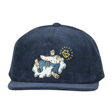 Load image into Gallery viewer, Good Livin Smoke God Blue Corduroy Zipperback Hat
