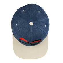 Load image into Gallery viewer, Cheech and Chong Silhouette Blue Denim Snapback Hat
