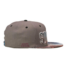 Load image into Gallery viewer, Sunsquabi Galaxy Gray Snapback Hat
