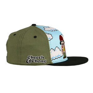 Cheech and Chong Super Bario Bros Green Snapback Hat